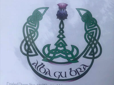 Heaven and Earth Designs Alba Gu Bra Cross Stitch Pattern 2009 New - Image 1 of 4