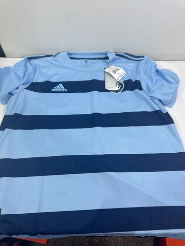 Authentic Sporting Kansas City 21/22 $130 adidas AeroReady Soccer Jersey Mens XL Cover