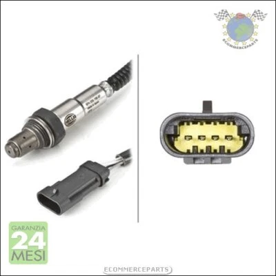 Sonda Lambda Hella per NISSAN KUBISTAR OPEL VIVARO A RENAULT TWINGO TRAFIC THAL - Immagine 1 di 3