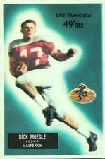 1955 BOWMAN - Rookie Football Card #48 - Dick Moegle, San Francisco 49'ers