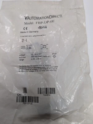 Automation Direct FBP-DP-0E Photoelectric Sensor 10-30 VDC New - Image 1 of 3