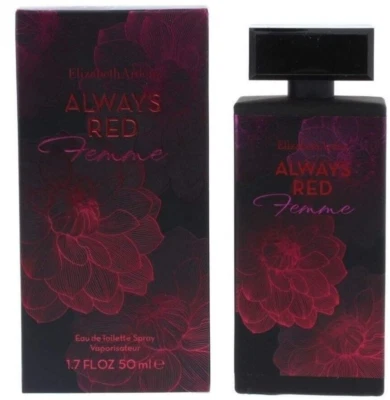 ALWAYS RED FEMME DE ELIZABETH ARDEN EDT PARA MUJER 1,7 OZ/50 ML NUEVO EN CAJA VIOLONCHELO Foto 1 de 4