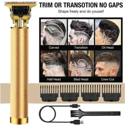 Cortapelos T9 Maquinilla de afeitar para hombres Máquina de afeitar de barba Recortadora Peluquería Afeitadora Foto 1 de 4