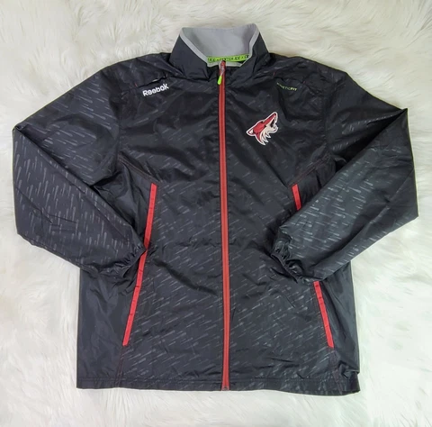 Arizona Coyotes Reebok Center Ice Collection NHL Full Zip Wind Jacket  Men’s L Cover