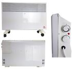 1500W Portable Electric Panel Heater Radiator Convector Wall Mounted Thermostat