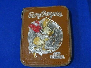 Vintage 50er Jahre ROY ROGERS & TRIGGER GELDBÖRSE Leder Kunststoff USA Q4 - Bild 1 von 3