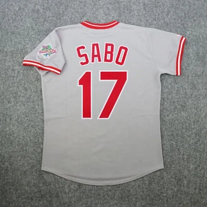 Chris Sabo 1990 Cincinnati Reds World Series Herren Grau Cooperstown Trikot - Bild 1 von 8
