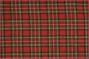 Flanell Baumwolle Karo  Flanell Baumwolle Karo rot schwarz grün rest 42-44 cm - Bild 1 von 1