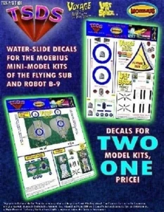 TSDS 103 x1/128 Mini Flying Sub & LiS Robot Decal Set for Moebius - Picture 1 of 1