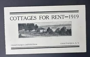 1919 Cottages for rent Chautauqua Institution County Vacationland Booklet - Picture 1 of 5