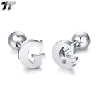 Tt Surgical Steel Initial Letter G Ear Cartilage Tragus Earrings (Tr77g) New