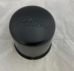 PACER FITS 3.18" DIAMETER BORE BLACK WHEEL RIM CENTER CAP PUSH THRU 100HM-BK - Picture 1 of 2