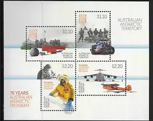 2022 AAT MNH 75 Years Australian Antarctic Program Stamps Set Tenant Mini-Sheet - Picture 1 of 1