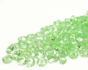 Lime Green Acrylic Diamond Confetti Wedding Table Scatter Gem Party Decor 6mm - Picture 1 of 2