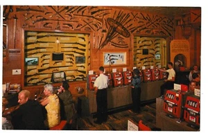 GUN MUSEUM HAROLD'S CLUB Slot Machines Firearms Interior Reno Nevada NV Postcard - Picture 1 of 2