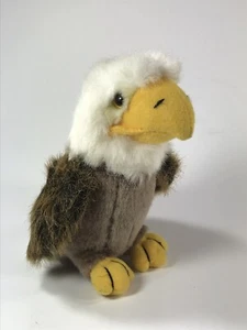 Bald Eagle Plush Stuffed Animal vintage 1999 by LOGO Bear 8" - Picture 1 of 12