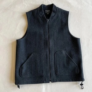 Vintage Filson Mackinaw Wool Vest USA Made Large Charcoal - Picture 1 of 12