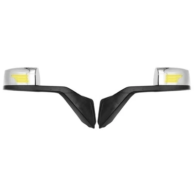 Hood Mirrors Fit for Volvo VNL 2000-2015 w/ Turn Signal Light Foto 1 de 4