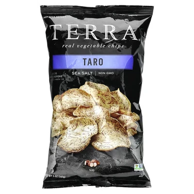 Chips vegetales reales, taro, sal marina, 5 oz (141 g) Foto 1 de 2