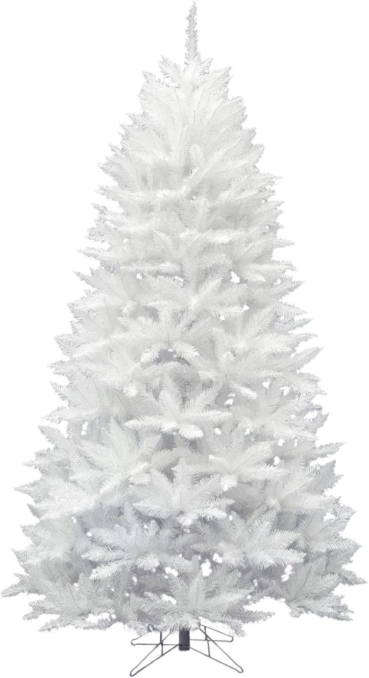 Árbol de Navidad artificial de cloruro de polivinilo de abeto blanco brillante sin encender Vickerman Foto 1 de 1