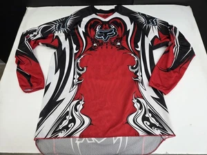 FOX Long Sleeve MTB Racing Jersey Multicolored Padded Elbows Size M #7622 - Picture 1 of 9