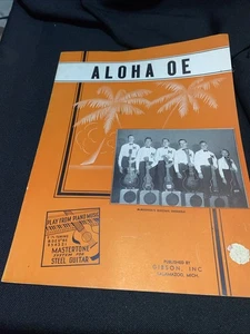 Partituras de colección ALOHA OE (HAWAIANAS conjunto eléctrico McMichael’s en portada - Imagen 1 de 10