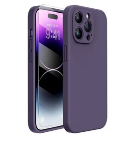 Miracase Silicone Purple Case For iPhone 14 Pro Max - Picture 1 of 7