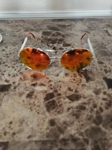 Invicta IEW 048 27-Gold-Mirror Sunglasses NEW! IN ORIGINAL BOX (50) - Picture 1 of 11