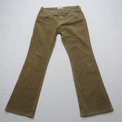 Pantalones de pana Old Navy para mujer Y2K 10 marrón algodón elástico tiro medio Normcore Foto 1 de 4