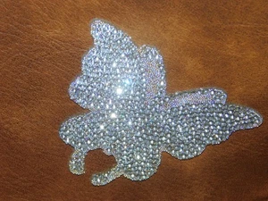 CLUCI CROSSBODY or SHOULDER BAG WITH 4 PRETTY RHINESTONE BUTTERFLIES~2 EACH SIDE - Picture 1 of 14