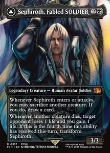MTG SEPHIROTH, FABLED SOLDIER 317 EXC SEPHIROTH, SOLDIER LEGGENDARIO FIN X EN - Picture 1 of 1