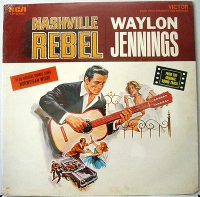 Waylon Jennings ‎– Nashville Rebel Sealed   Vinyl, LP, Album, Country, Folk - Image 1 of 2