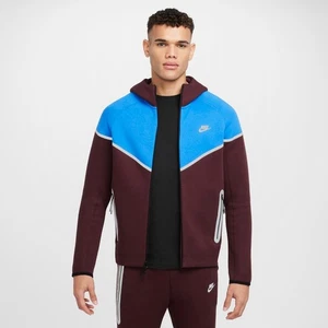 Nike Tech Fleece Windrunner Burgundy Crush Photo Blue Men’s Size 2XL HQ3746-652 - Picture 1 of 15