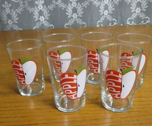 6er Set - Vintage Luminarc Apfelsaft/Wasser Glas - 6oz - 3,75" hoch - Bild 1 von 6