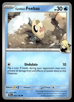 CYNTHIA'S FEEBAS 52/182 COMMON DESTINED RIVALS POKEMON - Image 1 of 4