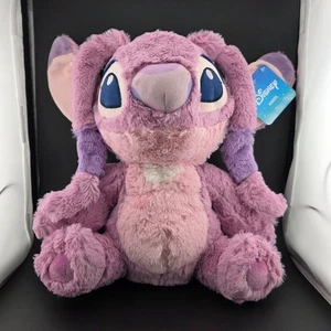 Disney Angel Plush Lilo & Stitch Pink Stuffed Toy 11" NWT Soft Cute Gift - Picture 1 of 9