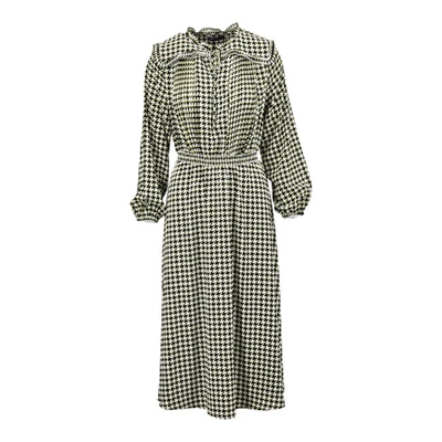 M&S Collection Printed Tie Neck Midi Waisted Dress Womens Ladies RRP £45.00 - Image 1 of 4