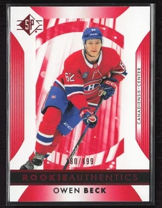 2023-24 SP - Red - #133 Owen Beck - RC - 180/899 - Picture 1 of 2