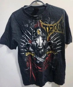 Vintage TAPOUT Knight Goth Faded T Shirt Medium MMA Double Sided Grunge - Bild 1 von 6