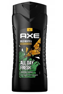 12,07€/L - 12er Pack Axe Duschgel XL - Wild Green Mojito & Cedarwood - 400ml - Bild 1 von 2