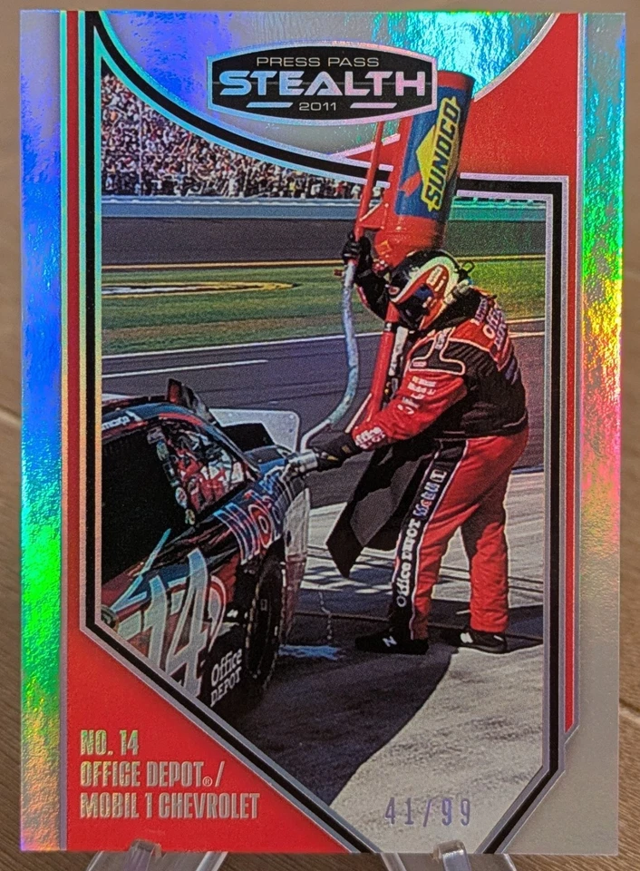 2011 Press Pass Stealth Refueling Mission Holo Silver SP 41/99 Tony Stewart - Image 1 of 1