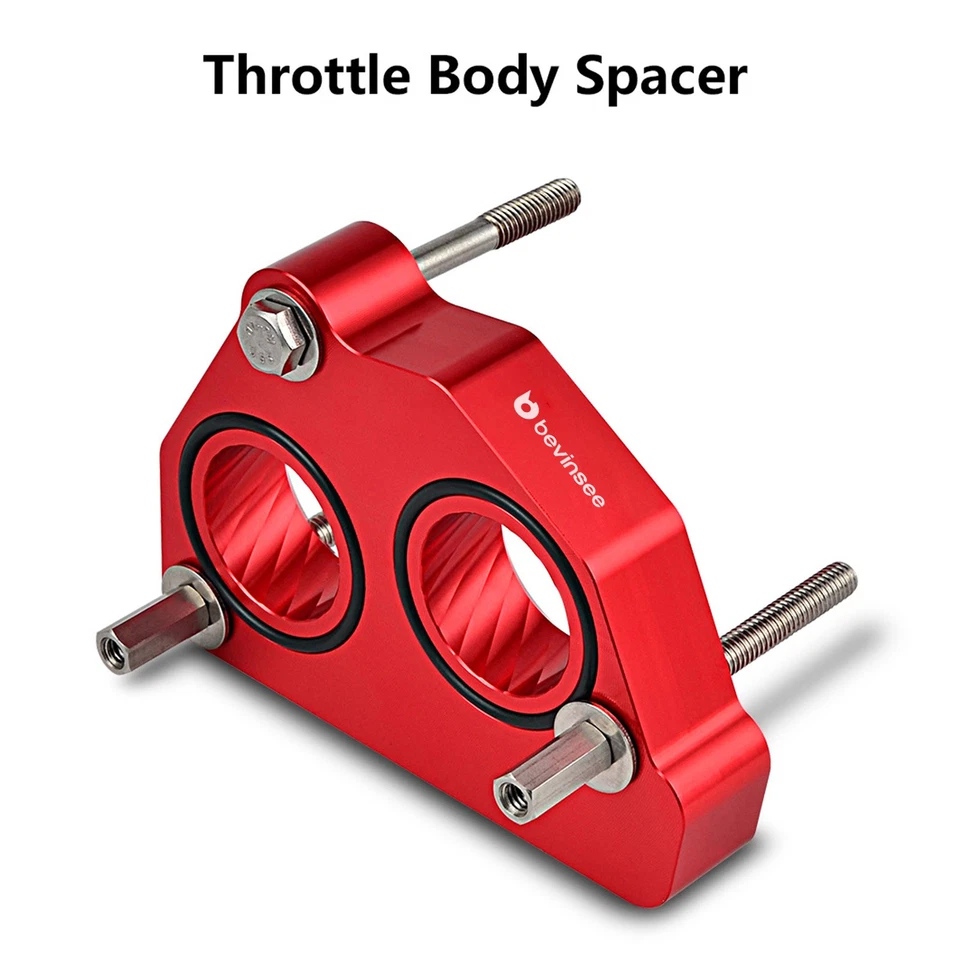 BEVINSEE Billet Throttle Body Spacer For Chevrolet S10 Blazer For GMC S15 Jimmy - Image 1 of 4