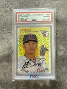 Platinum Ann X-Fractor Bo Naylor #127 2023 PSA 10 Pop 1 novato - Imagen 1 de 2