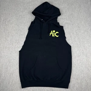 Sudadera con capucha Alice In Chains American Tour 2022 CUTOFF para hombre grande negra doble cara - Imagen 1 de 14