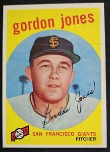 1959 Topps #458 Gordon Jones San Francisco Giants - EX+ - Picture 1 of 2