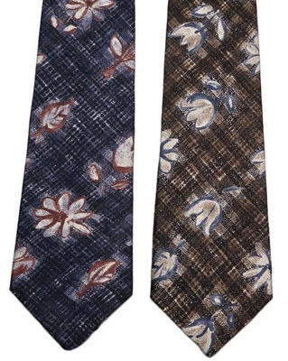 Corbata Vito Rufolo Hombre 100% Seda Hecha a Mano Estilo Floral en Italia Hecha en Canadá Nueva Foto 1 de 4