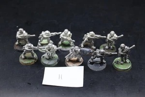 Warhammer 40k Guardia Imperial Cadian Shock Troopers Squad x10 con Sargento Metal - Imagen 1 de 6