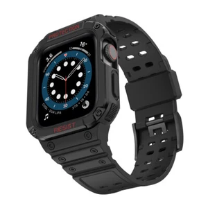 40/44/41/45mm TPU Sport Band Strap+PC Case for Apple Watch Series 9 8 7 6 5 4 SE - Picture 1 of 35