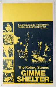 Tarjeta de ventana GIMME SHELTER The Rolling Stones Benton - Imagen 1 de 1