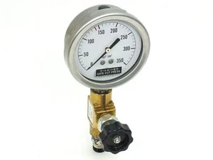NKS Pressure Gauge w/ ASK SAN-400 Regulator Valve 350 - Picture 1 of 4